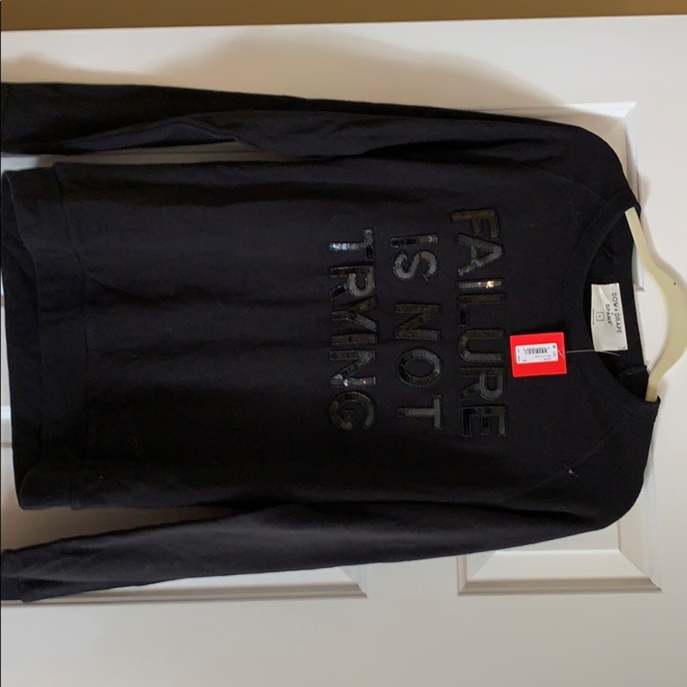 Spanx sweatshirt “Failure is Not Trying”